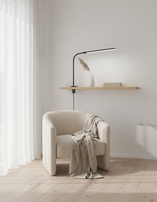 Adjustable Clip-On Desk Lamp for Personalized Ambiance, Black — photo 14