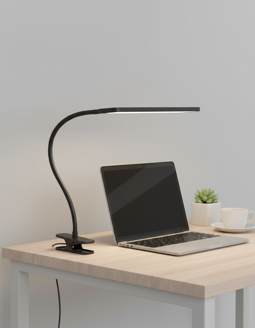 Adjustable Clip-On Desk Lamp for Personalized Ambiance, Black — photo 6