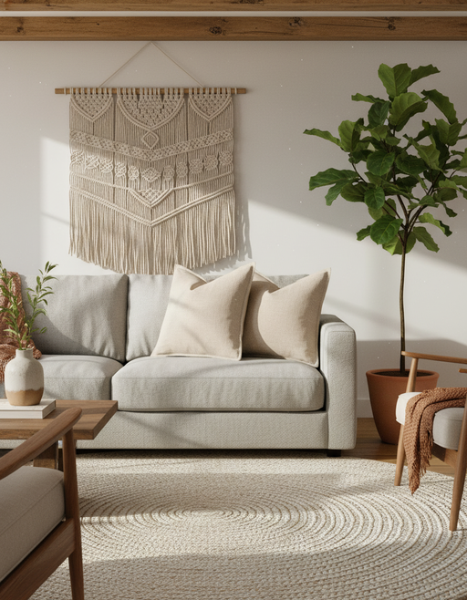 Natural Linen Throw Pillows | Japandi Minimalist Decor — photo 3