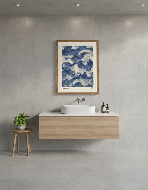 Framed Japandi Wall Art | Minimalist Ocean Aesthetic Decor — photo 2