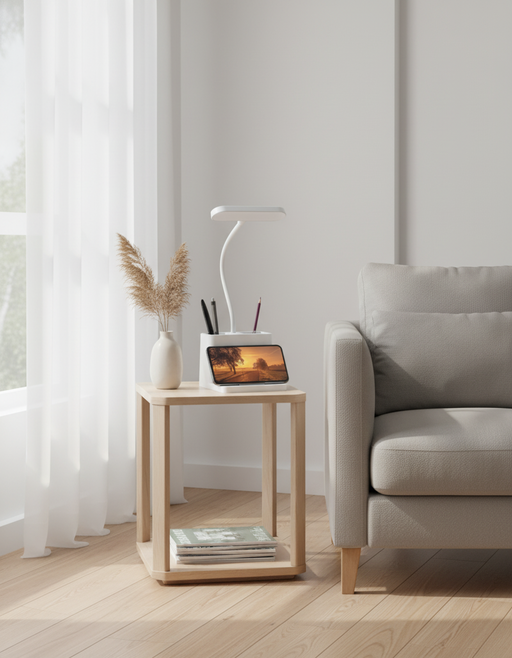 Minimalist LED Desk Lamp | Japandi Home Office Study — photo 4