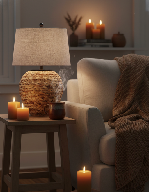 Water Hyacinth Lamp | Japandi Hygge Living Room Decor — photo 6