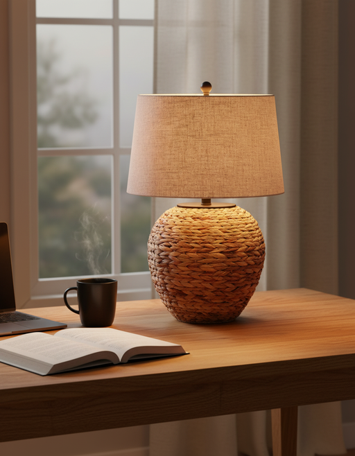 Water Hyacinth Lamp | Japandi Hygge Living Room Decor — photo 4