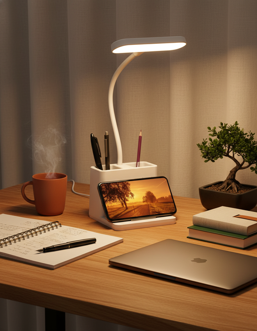 Minimalist LED Desk Lamp | Japandi Home Office Study — photo 1