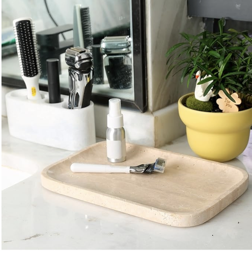 Marble Vanity Tray | Japandi Bathroom & Home Organizer — photo 1