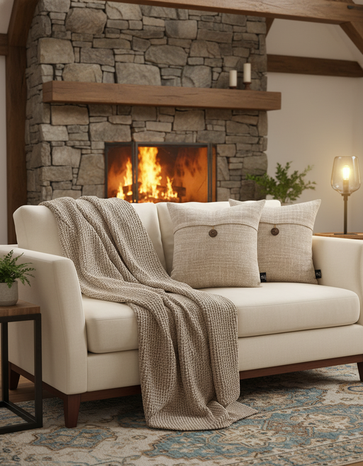 Cozy Linen Throw Pillows | Scandinavian Home Decor — photo 4