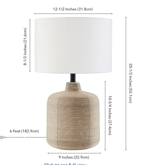 Japandi Rattan Table Lamp | Cozy Minimalist Lighting — image 2 of 2