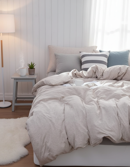 Jersey Knit Duvet Cover | Ultra Soft Bedding Set — image 7 of 8