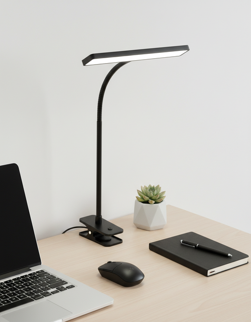 Adjustable Clip-On Desk Lamp for Personalized Ambiance, Black — image 5 of 14