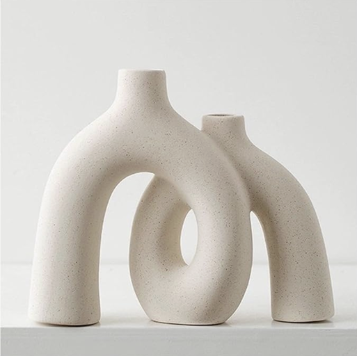 Ceramic Donut Vases | Japandi Minimalist Home Decor — image 1 of 2