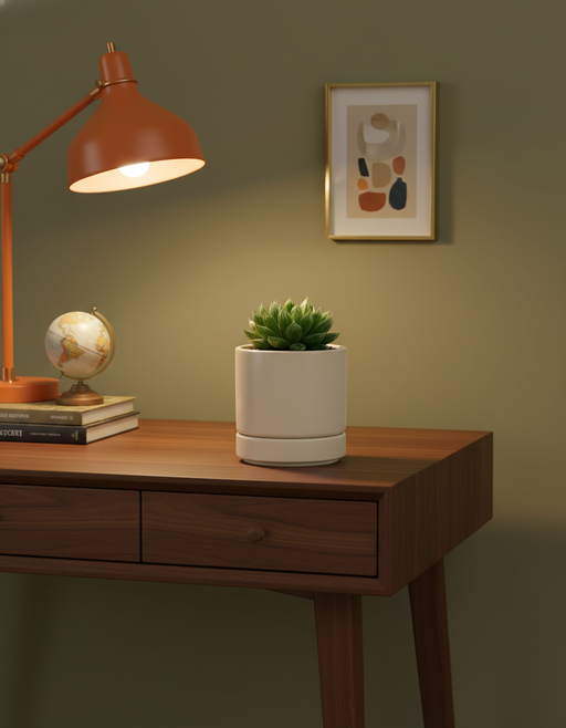 Minimalist Ceramic Planter Pot | Indoor Plant Decor — image 2 of 4