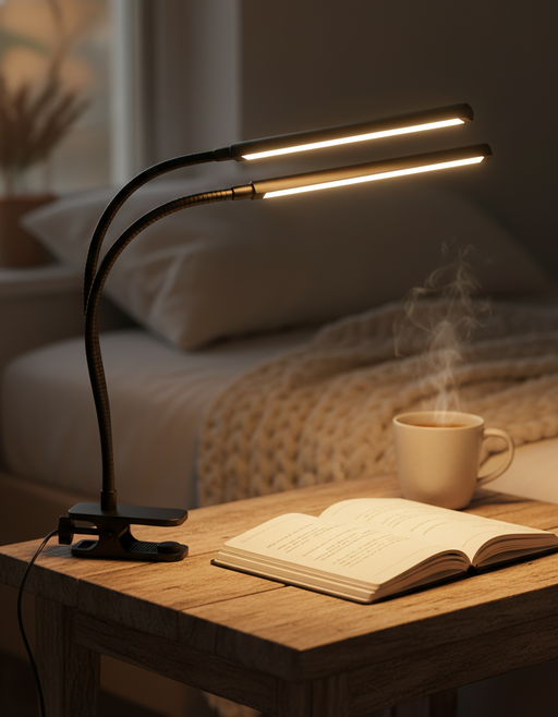 Architect Dual-Head Task Lamp with Flex Arm, Black — photo 1