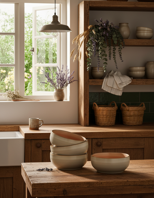 Stoneware Ceramic Bowls | Japandi Kitchen & Dining — photo 2