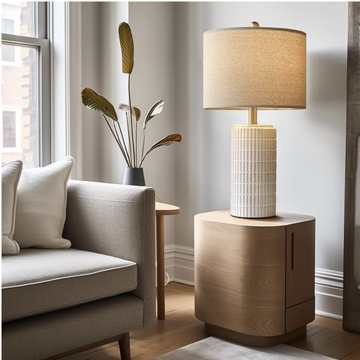 Modern Ceramic Table Lamp | Japandi & Hygge Decor — photo 2
