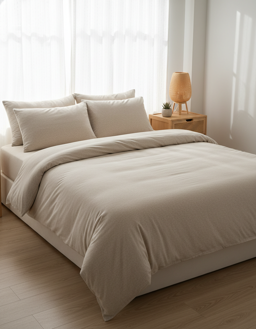 Jersey Knit Duvet Cover | Ultra Soft Bedding Set — image 3 of 8