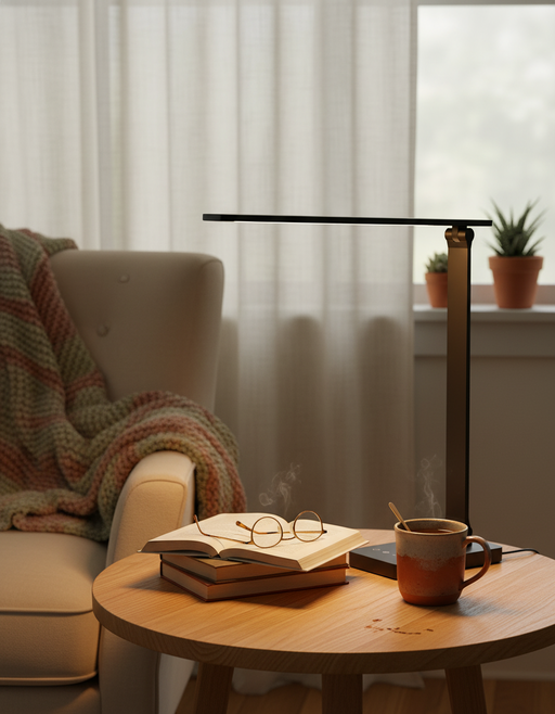 Minimalist LED Desk Lamp | Japandi Office & Reading Light — image 4 of 4