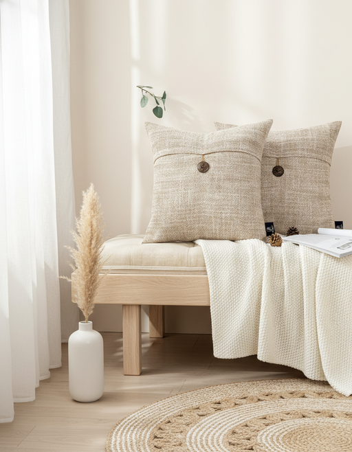 Cozy Linen Throw Pillows | Scandinavian Home Decor — image 2 of 8