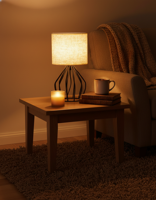 Modern Table Lamp | Japandi Bedside Light & Minimalist Decor — photo 2