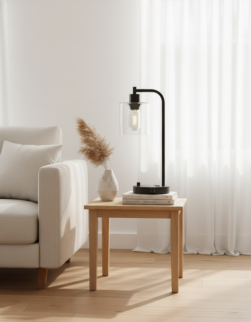 Industrial Table Lamps | Minimalist Dimmable Bedside Decor — photo 4