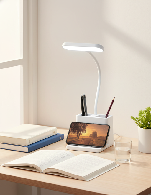 Minimalist LED Desk Lamp | Japandi Home Office Study — image 2 of 4