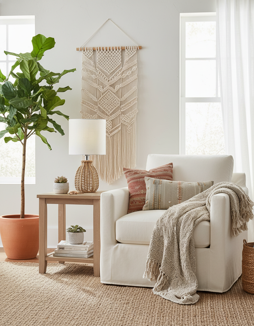 Rattan Table Lamp | Japandi Minimalist Home Decor — image 1 of 2