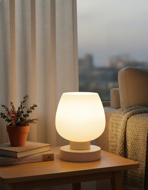 Minimalist Table Lamp | Japandi Bedside Lighting — image 2 of 2