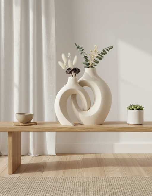 Modern Ceramic Vases | Japandi Minimalist Decor — image 1 of 4