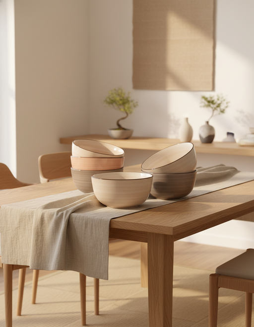 Porcelain Cereal Bowls | Japandi & Cozy Kitchen Style — image 2 of 2