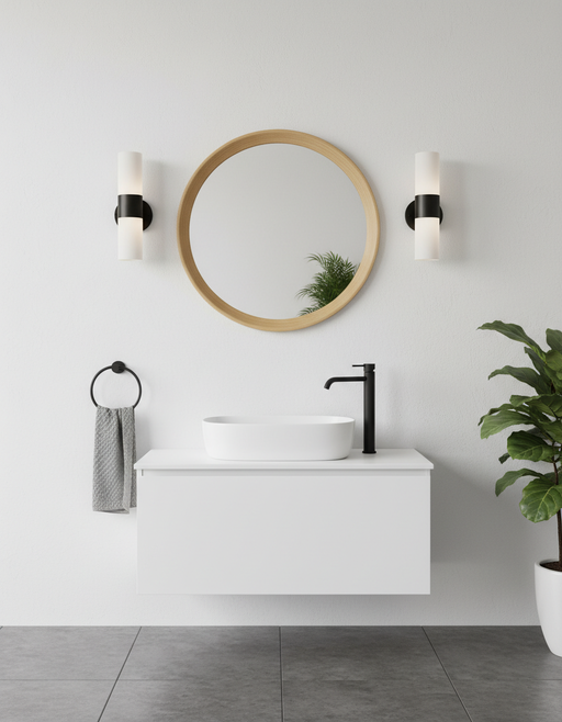 Round Wood Mirror | Japandi & Minimalist Wall Decor — image 2 of 2