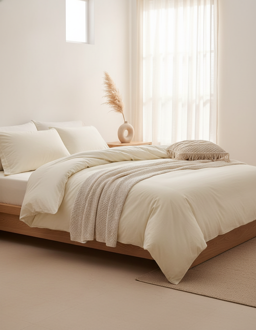 Washed Microfiber Duvet Cover | Minimalist Cozy Bedding — image 2 of 2