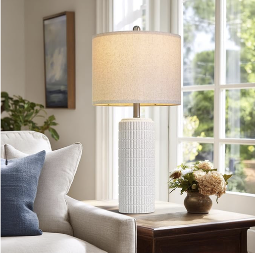 Modern Ceramic Table Lamp | Japandi & Hygge Decor — image 2 of 3