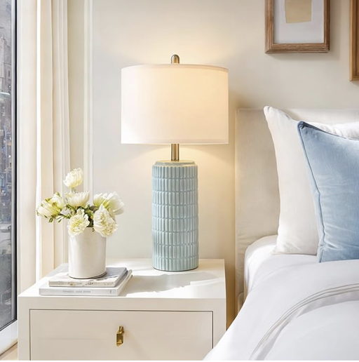 Modern Ceramic Table Lamp | Japandi & Hygge Decor — image 2 of 3