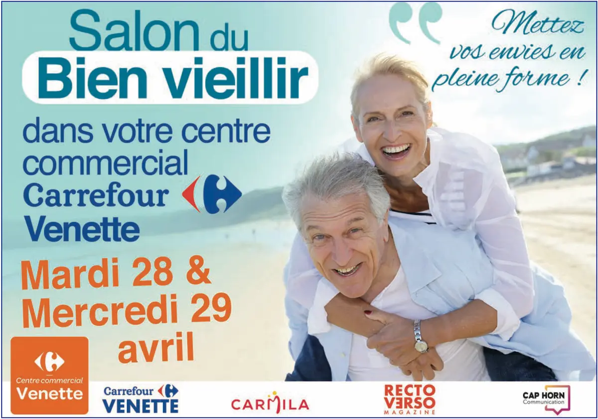 Salon du Bien Vieillir à Carrefour Venette les 28 et 29 avril