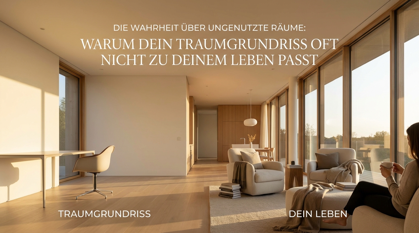 Die Wahrheit über ungenutzte Räume: Warum dein Traumgrundriss oft nicht zu deinem Leben passt