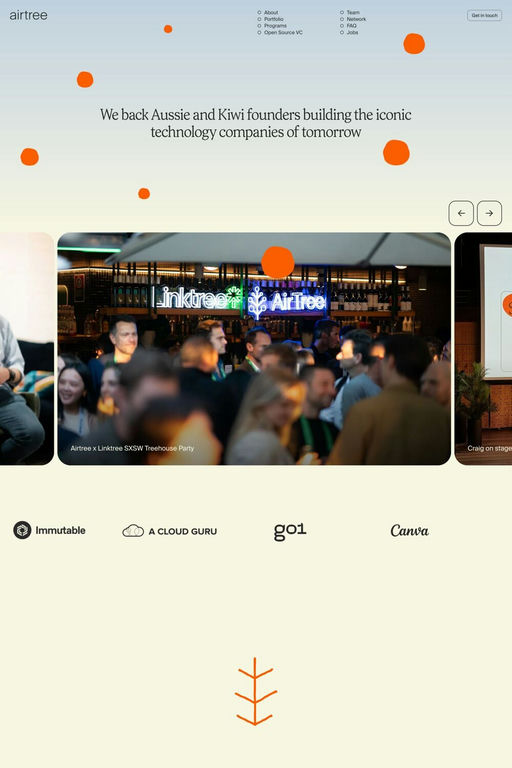 Airtree website screenshot