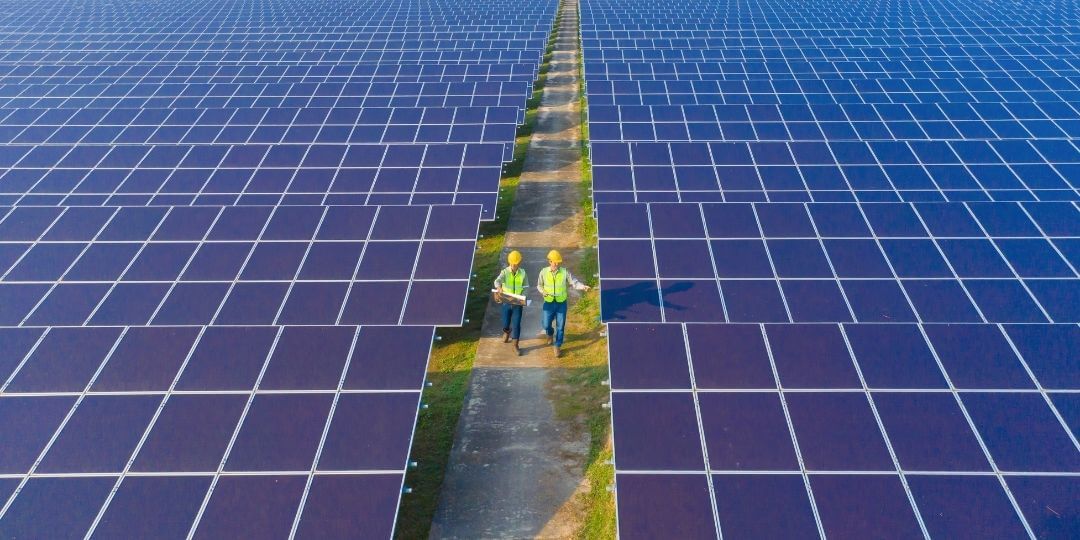 huge solar farm