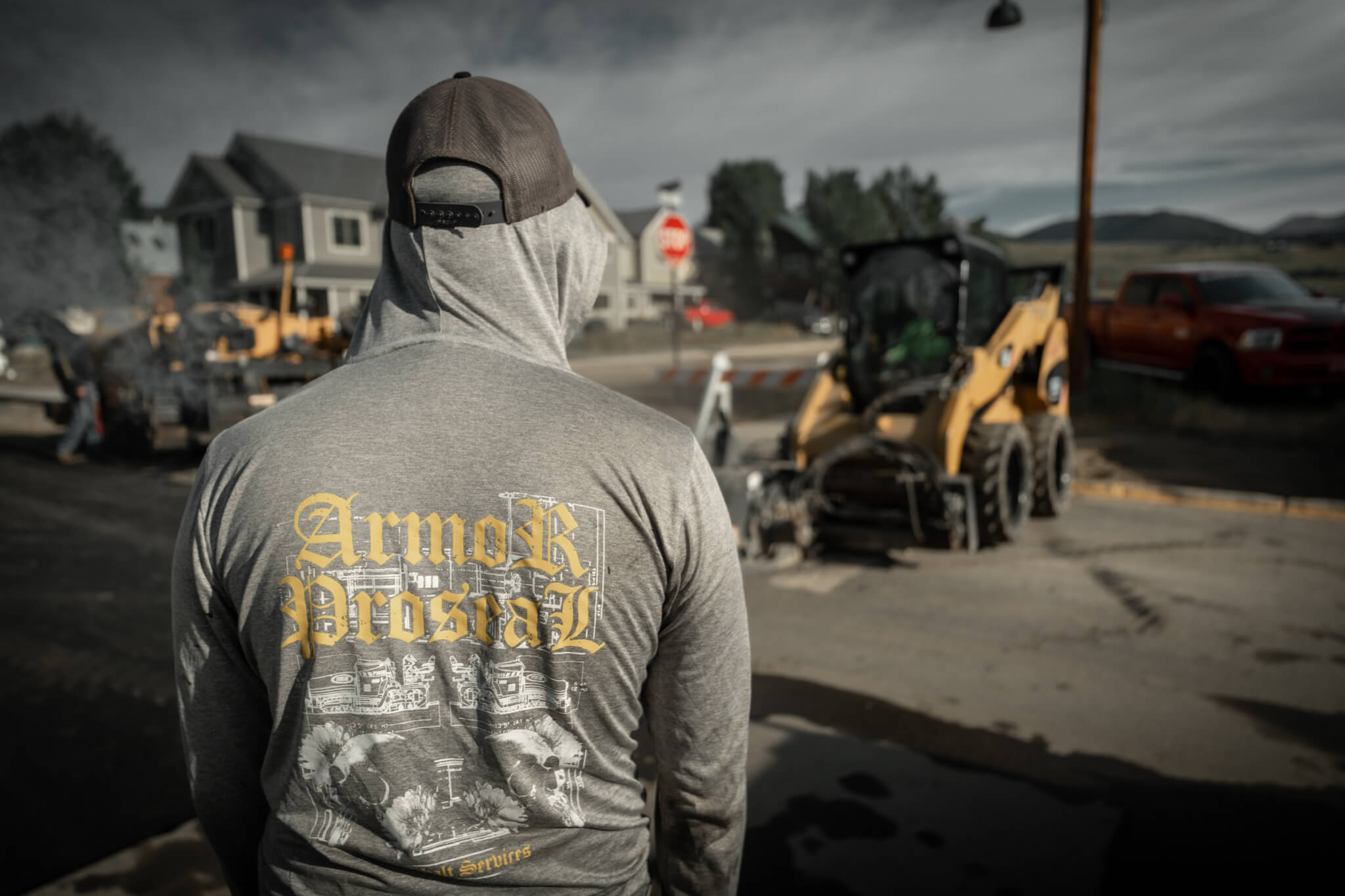 Armor Proseal crew installing new asphalt roads in a Cortez, CO residential subdivision, providing quality infrastructure with proper drainage and smooth surfaces for the community.