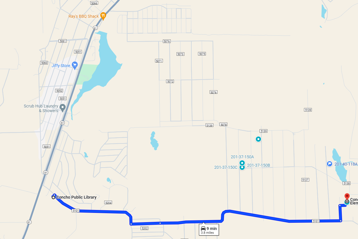 9 minutes to Concho Public Library.png