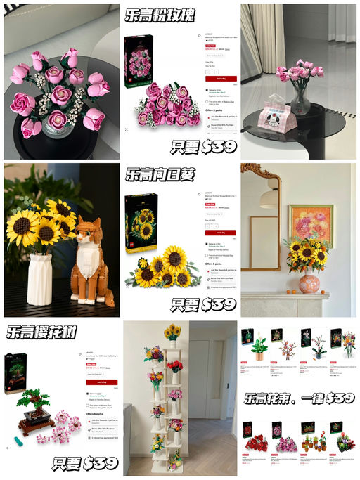 【一律 $39】【乐高花束】
