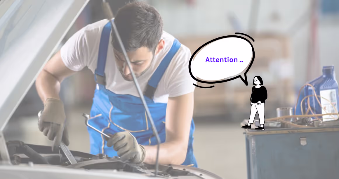 Véhicule dégradé par le garagiste :
