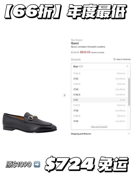 【年度最低】66折Gucci