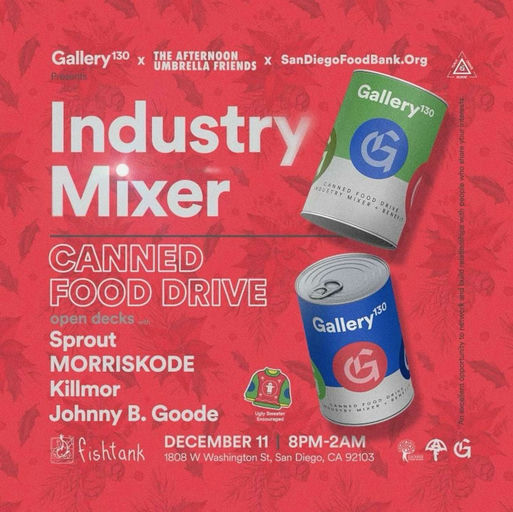 Flyer for Industry Mixer ft Sprout, MORRISKODE