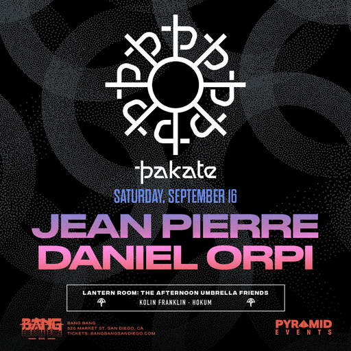 Flyer for Pakate Showcase: Daniel Orpi, Jean Pierre