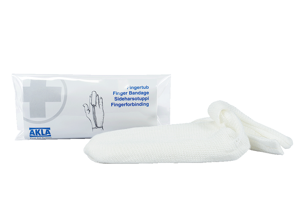 Fingertube, in plasticbag
