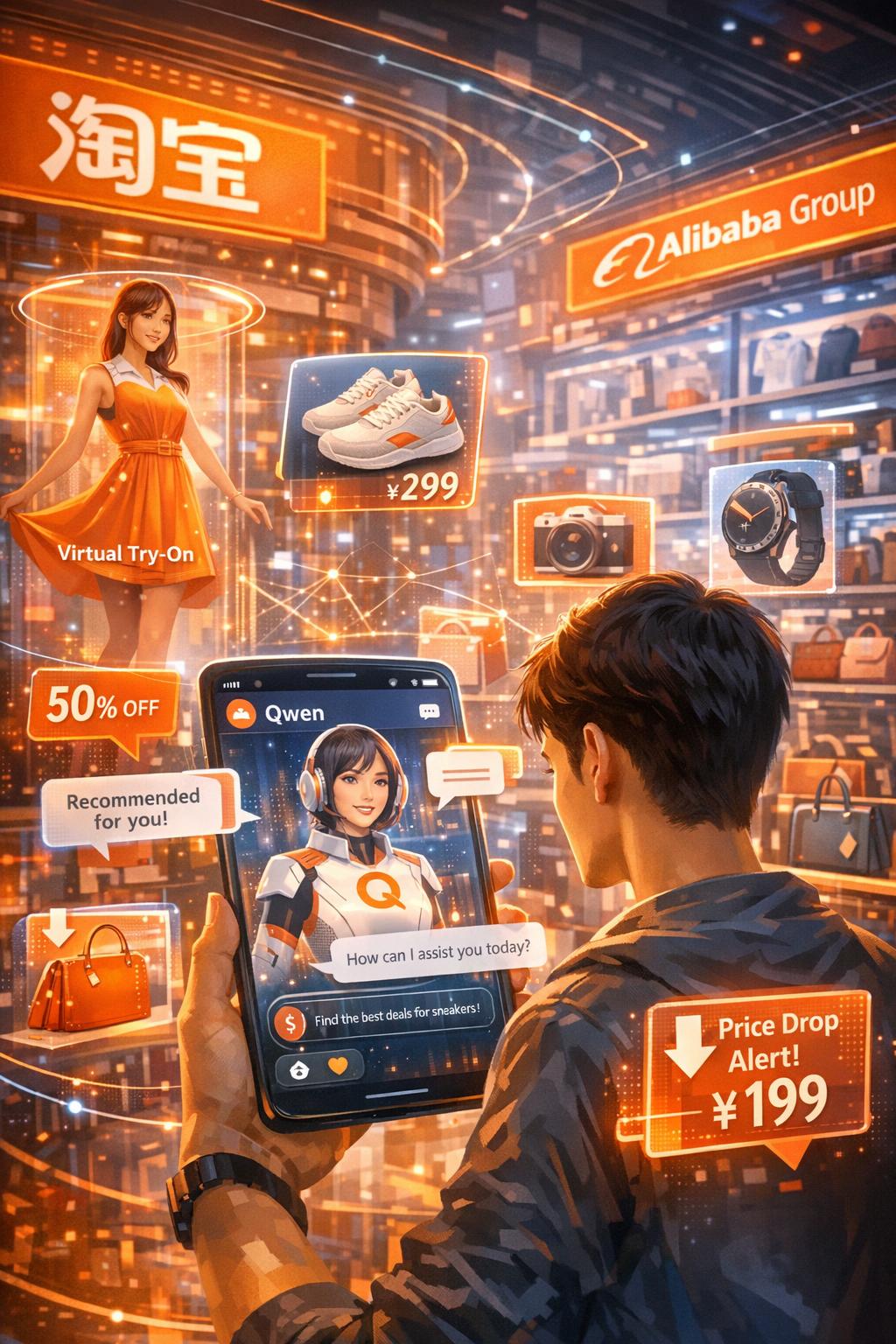 Alibaba integrates Qwen AI to enhance voice shopping on Taobao.