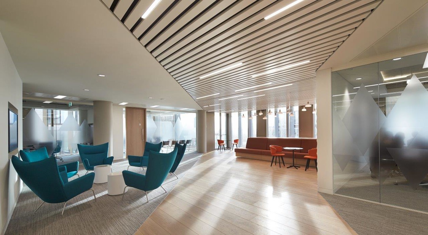 Linear Ceiling Living Room