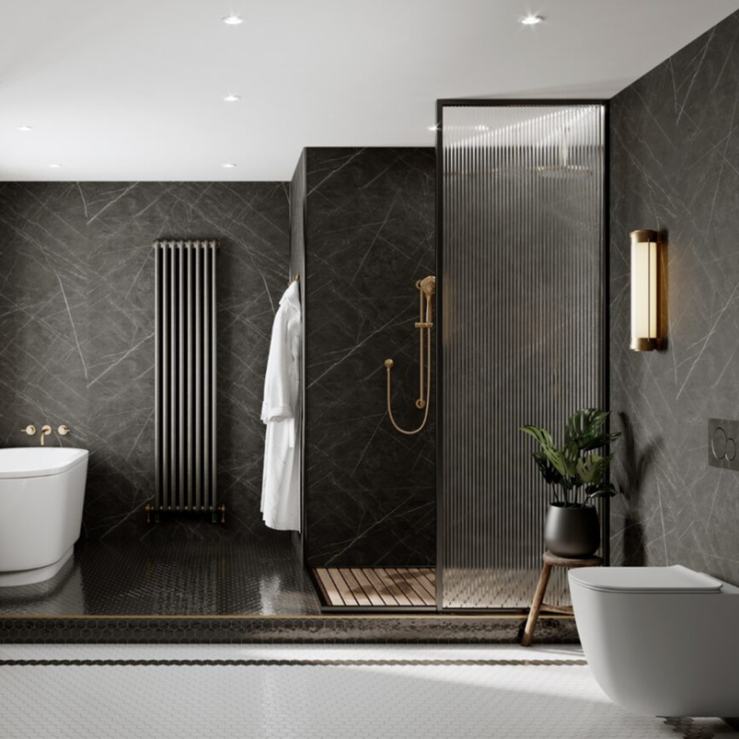 Shadow Line Bathroom Lining