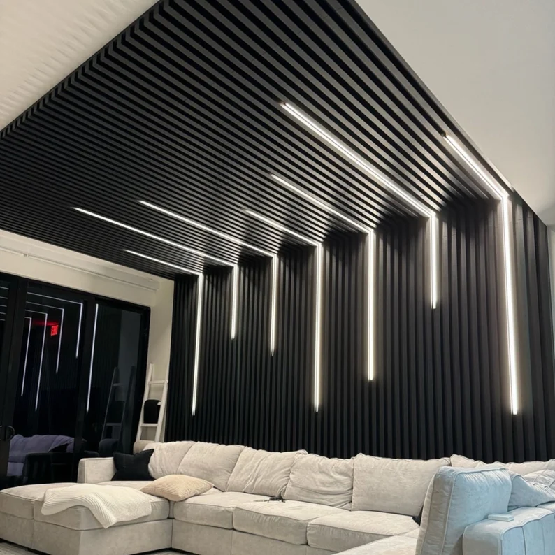 Charcoal Bedroom Feature Wall