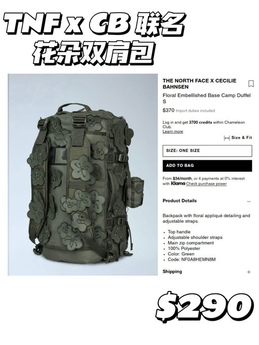 【全网断货】The North Face x Cecilie Bahnsen