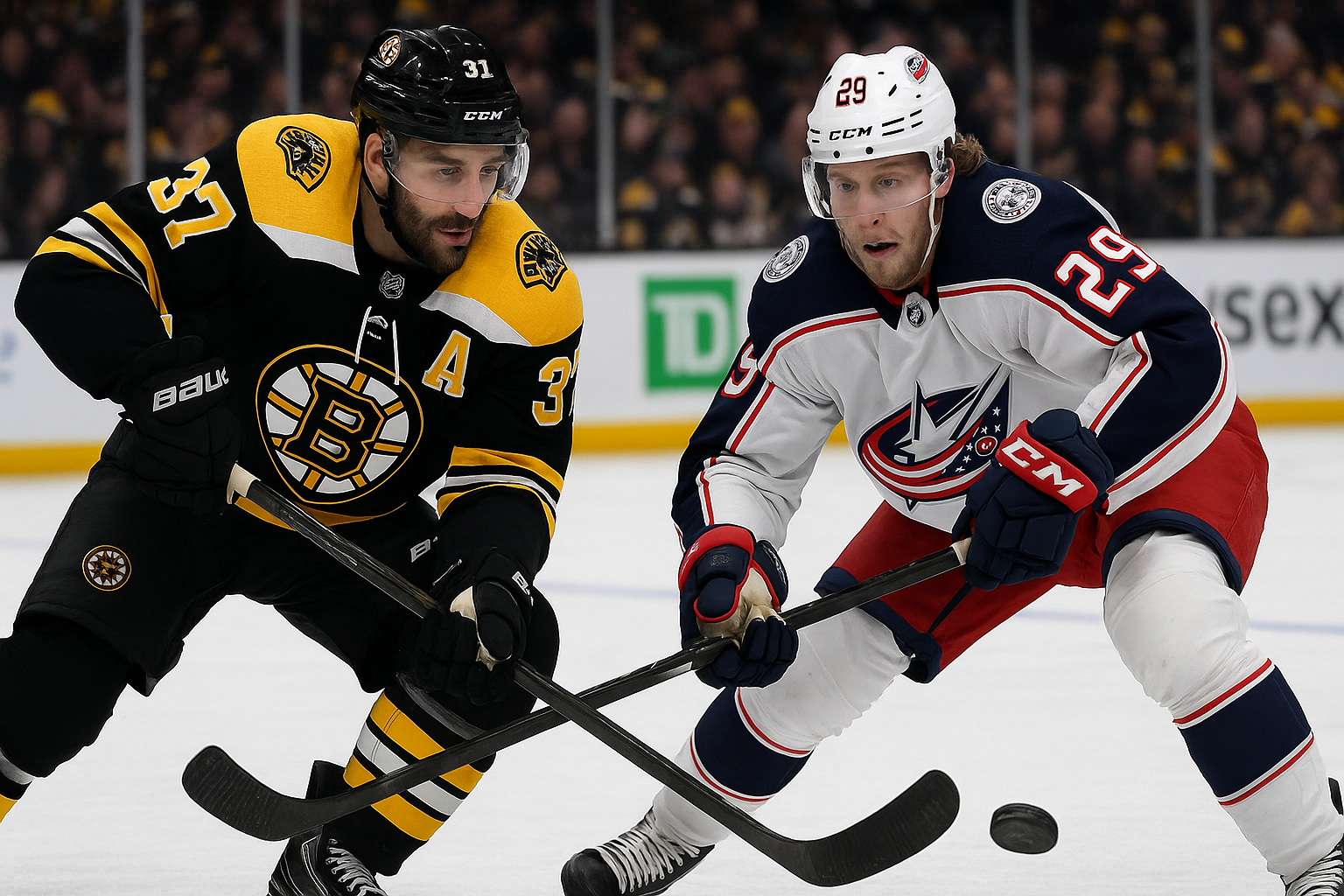 bruins vs blue jackets
